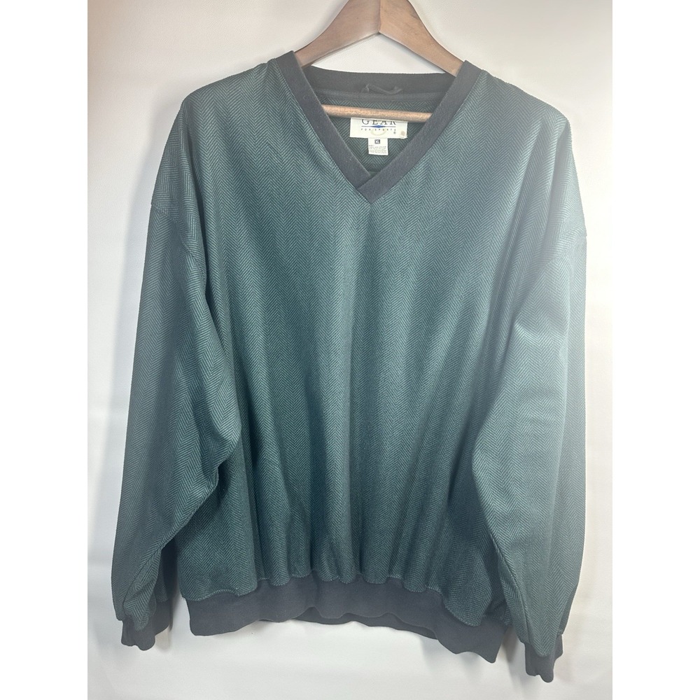 Vintage Gear For Sports Men's V-Neck Pullover Shirt/ Sweater Size Xl